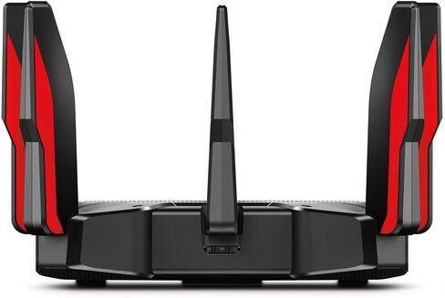 TP-Link - راوتر Archer AX11000 ثلاثي الموجات Wi-Fi 6 - أسود/أحمر (متجدد) in Kuwait