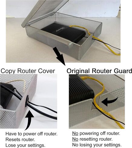 WiFi Router Guard Cover - Blocks EMF Exposure While You can Still use Your Router - Blocks 5G - (This is The Original Invented by us, All Others are Copies) in Saudi Arabia
