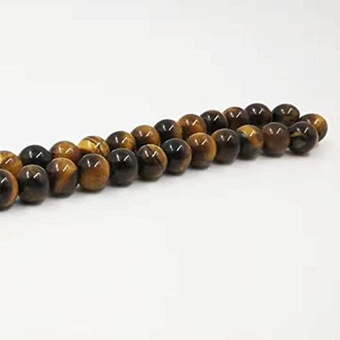 Tasbih Muslim Men's Bracelets Muslim Prayer Beads 99 Natural Tiger Eyes Stone (8mm, 99 Beads) in Kuwait