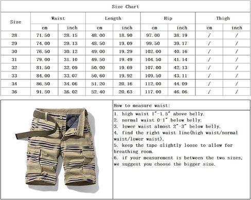 chouyatou Men's Summer Cool Horizontal Stripe Print 6 Pocket Gentle Cargo Shorts in Saudi Arabia