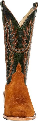 Horsepower HP9500 Men's Top Hand Camel Suede Rough Out 13' Emerald Top Cutter Toe Boot Tan 11.5 D in Saudi Arabia