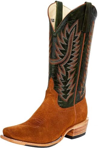 Horsepower HP9500 Men's Top Hand Camel Suede Rough Out 13' Emerald Top Cutter Toe Boot Tan 11.5 D in Saudi Arabia