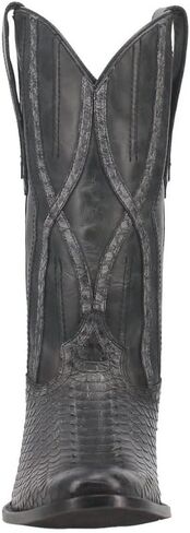 حذاء Dingo الرجالي Ace High Snake Print Western Boot بمقدمة مستديرة - Di 848 -Blk in Saudi Arabia