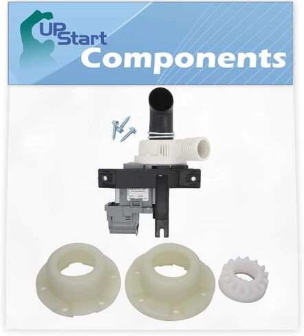 W10536347 Washer Drain Pump & 280145 Hub Kit Replacement for Whirlpool WTW6500WW1 Washing Machine - Compatible with W10217134 Water Pump & W10820039 Basket Hub Kit - UpStart Components Brand in Saudi Arabia