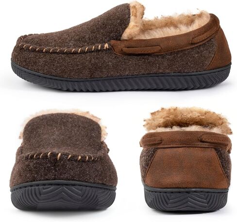 RockDove Men's Hearthfire Memory Foam Moc Slipper in Saudi Arabia