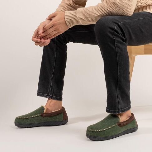 RockDove Men's Hearthfire Memory Foam Moc Slipper in Saudi Arabia