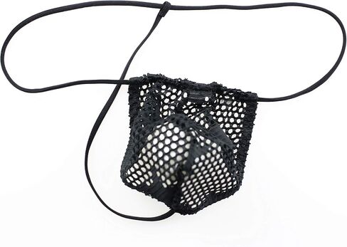 Swbreety Men's Sexy Star Mesh Underwear Low Rise Bulge Thong G-String in Saudi Arabia