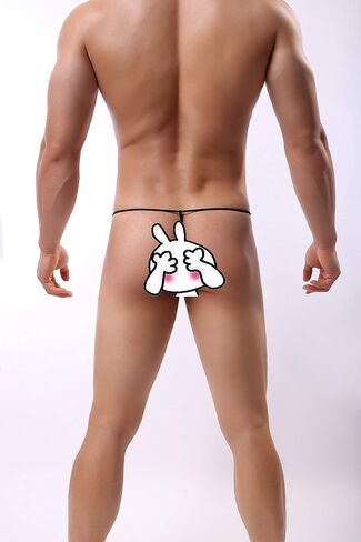Swbreety Men's Sexy Star Mesh Underwear Low Rise Bulge Thong G-String in Saudi Arabia