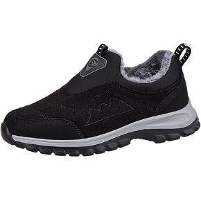 Mens Winter Hiking Shoes Waterproof Fur Warm Non-Slip Outdoor Casual Lined Booties Slip on Winter Boots Snow Shoes for Men in Saudi Arabia