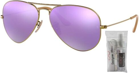 نظارة شمسية افياتور كلاسيكية RB3025 من راي بان, ذهبي, M in Kuwait