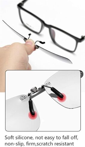 مشبك مستقطب على النظارات الشمسية للرجال والنساء، مشابك للنظارات غير قابلة للطي للاستخدام في الهواء الطلق/القيادة in Kuwait