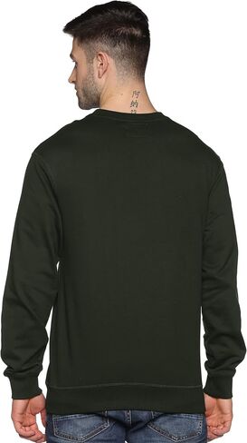 Sweatshirt for Men’s 100% Cotton Crewneck Long Sleeve Heavyweight Regular Fit Pullover Warm Plain Top in Saudi Arabia