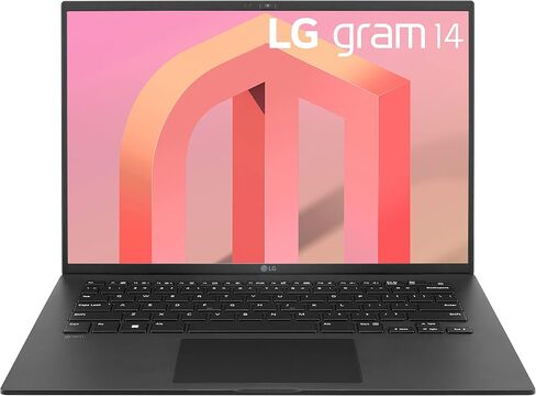 LG gram (2022) 14Z90Q كمبيوتر محمول خفيف الوزن للغاية، شاشة 14 بوصة (1920 × 1200) IPS، معالج Intel Evo الجيل الثاني عشر i7 1260P، 16 جيجابايت LPDDR5، 512 جيجابايت NVMe SSD، كاميرا ويب FHD، WiFi 6E، Thunderbolt 4، Windows 11، رمادي in Kuwait