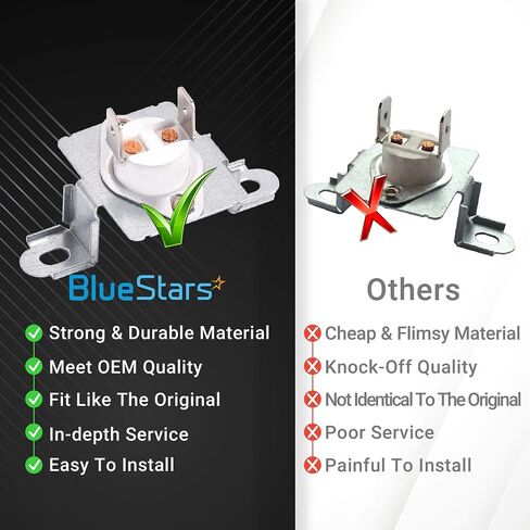 DC96-00887A Dryer Assembly Bracket Thermostat Replacement part by BlueStars – Exact Fit For Samsung & Kenmore Dryers - Replaces DC96-00887C PS4276292 AP5966894 2074129 WP35001193 in Saudi Arabia