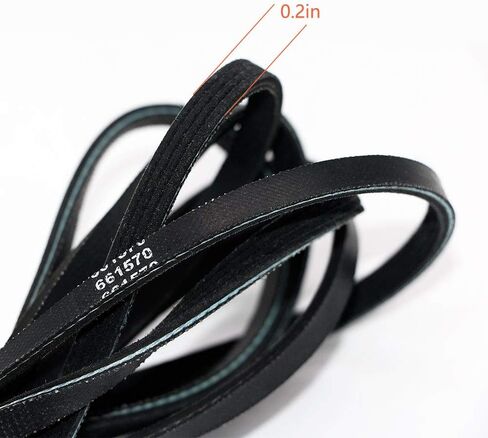 AMI PARTS 661570V 3387610 Dryer Drum Belt Replacement Part -Replaces Part Numbers 661570V,3387610,AP5983729,3389728,3393999,339728,661570VP in Saudi Arabia