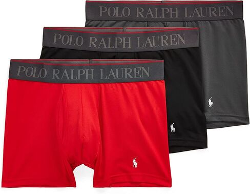 POLO RALPH LAUREN Men's 4D Flex Performance Air Boxer Briefs Regular and Long Leg 3-Pack in Saudi Arabia