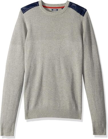 IZOD Men's Big and Tall Newport Stripe 7 Gauge Crewneck Sweater in Kuwait