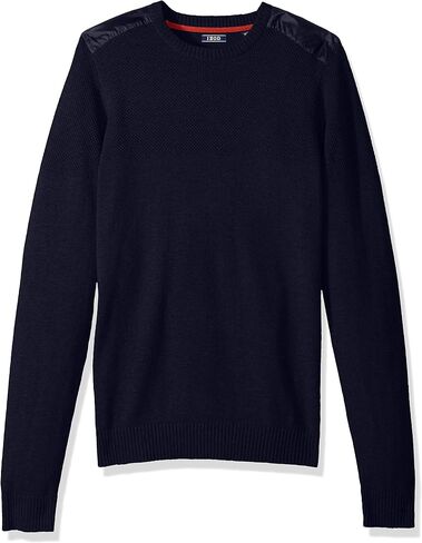 IZOD Men's Big and Tall Newport Stripe 7 Gauge Crewneck Sweater in Kuwait