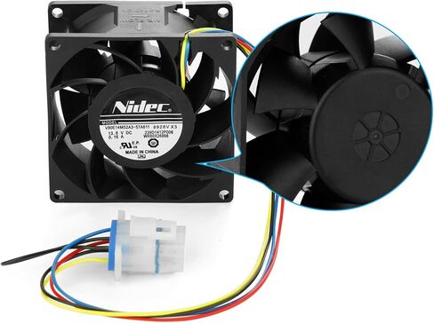 Upgraded Refrigerator Evaporator Fan Motor WR60X26866 Compatible with GE Refrigerator, Replacement WR60X26033 WR60X10341, WR60X10356, WR60X10357, WR60X24303, Upgrade Plug-in More Durable in Saudi Arabia