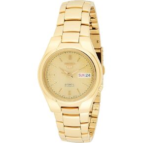 Seiko Men's SNK610 Seiko 5 Automatic Gold Dial Gold-Tone Stainless Steel Watch in Kuwait