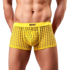 Arjen Kroos Mens Boxer Briefs Breathable Hot Mesh Underwear