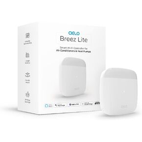 Breez Lite | Smart AC Controller for Mini-Split, Window & Portable Air Conditioners & Heat Pumps | Free App, No Subscriptions | Alexa, Google, Siri Shortcuts, SmartThings, IFTTT (Black)