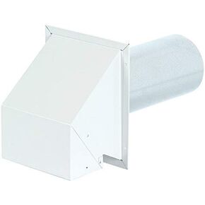 Imperial 16.5 in. L x 4 in. Dia. Silver/White Aluminum Wall Exhaust Hood - Case Of: 5 in Saudi Arabia