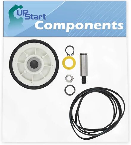 12001541 Drum Support Roller Kit & 312959 Belt Replacement for Maytag LDG6914AAE Dryer - Compatible with 303373 Drum Roller Wheel & WPY312959 Belt - UpStart Components Brand in Saudi Arabia