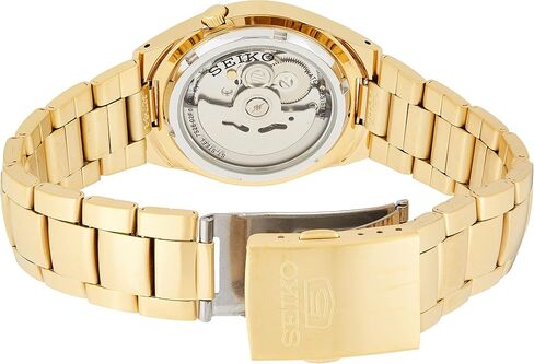 Seiko Men's SNK610 Seiko 5 Automatic Gold Dial Gold-Tone Stainless Steel Watch in Kuwait