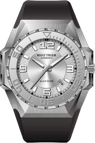Reef Tiger/RT Blue Dial Mens Big Sport Mechanical Watches Steel Case Automatic Dive Watches RGA6903 in Kuwait
