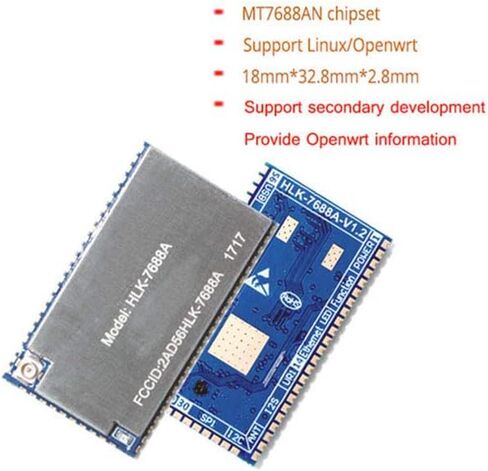 Taidacent IoT Intelligent Serial Port to WiFi Wireless Router Module 7688A OpenWrt Router Secondary Development Wireless WiFi Router MT7688 (Very Large Capacity Version AL) in Saudi Arabia