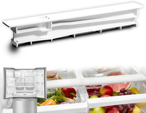 W10671238 Fridge Crisper Drawer Center Rail Compatible with Whirl-pool Upgraded WPW10671238, Refrigerator Shelf Center Rail Replacement for Kenmore in Saudi Arabia