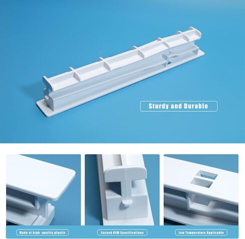 W10671238 Fridge Crisper Drawer Center Rail Compatible with Whirl-pool Upgraded WPW10671238, Refrigerator Shelf Center Rail Replacement for Kenmore in Saudi Arabia