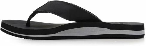 JUNSHIDE Men's Leather Sandals Comfortable Arch Support Flip Flops Indoor and Outdoor Beach Shoes in Saudi Arabia