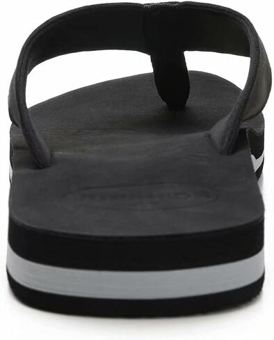 JUNSHIDE Men's Leather Sandals Comfortable Arch Support Flip Flops Indoor and Outdoor Beach Shoes in Saudi Arabia