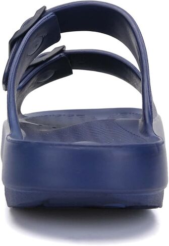 Unisex Flat Slide Sandals Platform Slippers Comfort Footbed Adjustable Slides Double Buckle Slip On EVA Summer Shoes in Kuwait