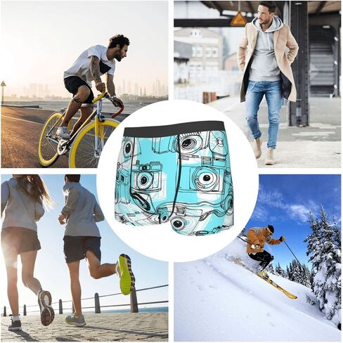 Men's Underwear Boxer Briefs Soft Breathable Stretch Underwear Trunks with Bulge Pouch for Men Boys in Kuwait