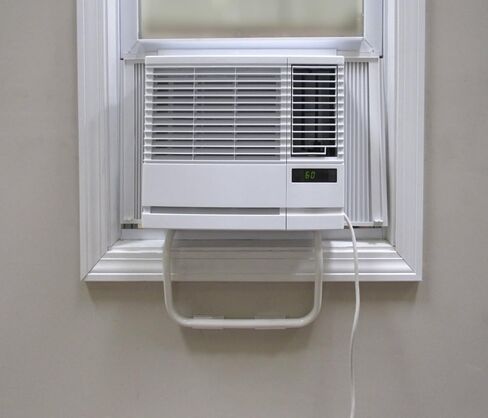 Frost King ACBNT1 No Tools T-Frame Air Conditioner Bracket, White in Kuwait