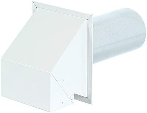 Imperial 16.5 in. L x 4 in. Dia. Silver/White Aluminum Wall Exhaust Hood - Case Of: 5 in Saudi Arabia