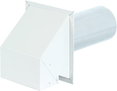 Imperial 16.5 in. L x 4 in. Dia. Silver/White Aluminum Wall Exhaust Hood - Case Of: 5 in Saudi Arabia