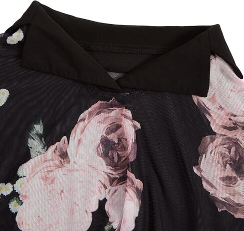 قميص بولو OYOANGLE رجالي مخطط بنمط الحمار الوحشي وأكمام قصيرة وياقة متباينة ورقبة شفافة in Kuwait