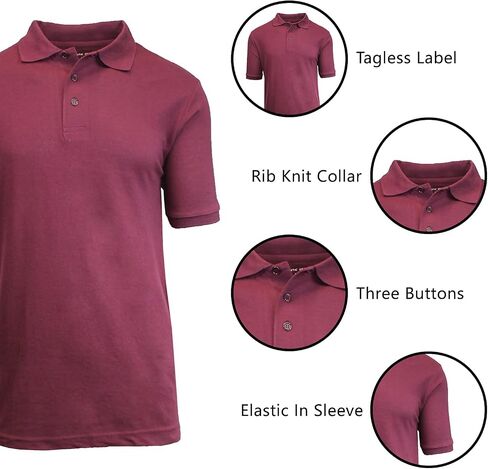 Galaxy by Harvic Mens Polo Pique Shirt in Saudi Arabia