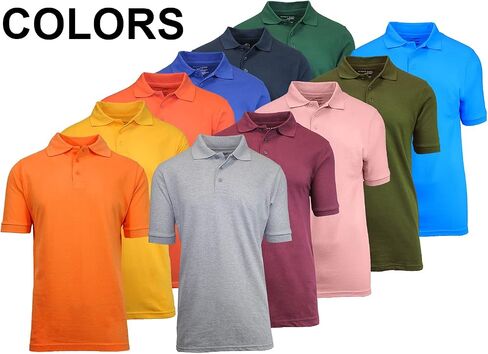Galaxy by Harvic Mens Polo Pique Shirt in Saudi Arabia