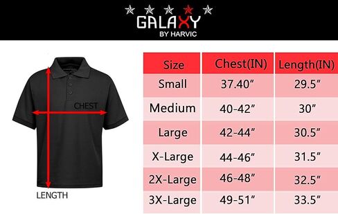 Galaxy by Harvic Mens Polo Pique Shirt in Kuwait