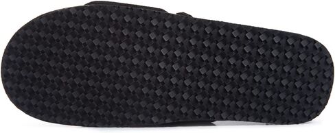 Lucky Brand Mens Microsuede Memory Foam Open Toe Slippers, Cool Adjustable Strap Indoor Outdoor House Sliders for Men in Kuwait