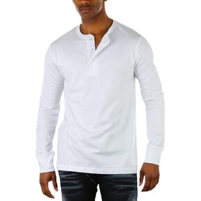 ToBeInStyle Men's Long Sleeve Henley Shirt in Saudi Arabia