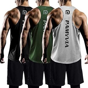 قمصان عضلات رجالية مكونة من 3 قطع بدون أكمام من Dri Fit للتمارين الرياضية in Saudi Arabia