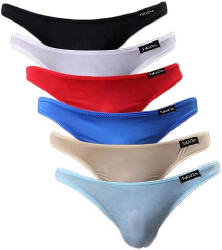 YuKaiChen Men's Briefs Low Rise Ice Silk Bikinis Seamless Underwear in Saudi Arabia