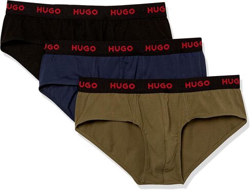 سروال داخلي رجالي من HUGO مصنوع من القطن القابل للتمدد مكون من 3 قطع in Saudi Arabia