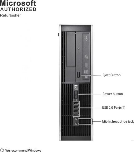 كمبيوتر مكتبي اتش بي ايليت 8200 بيزنس (انتل معالج i5 رباعي النواة حتى 3.4 جيجاهرتز)، ذاكرة رام 8 جيجا، 1 تيرا هارد، DVD، آر جيه 45، ويندوز 10 بروفيشينال (تجديد) in Saudi Arabia